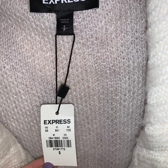 NWT Express Zebra Print Cardigan Duster in Lavender/White - Picture 5 of 5
